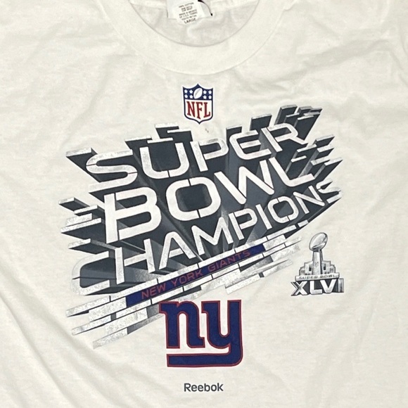 New York Giants Super Bowl XLVI NFL Football Boys Kids Long Sleeve Tshirt - Picture 2 of 6